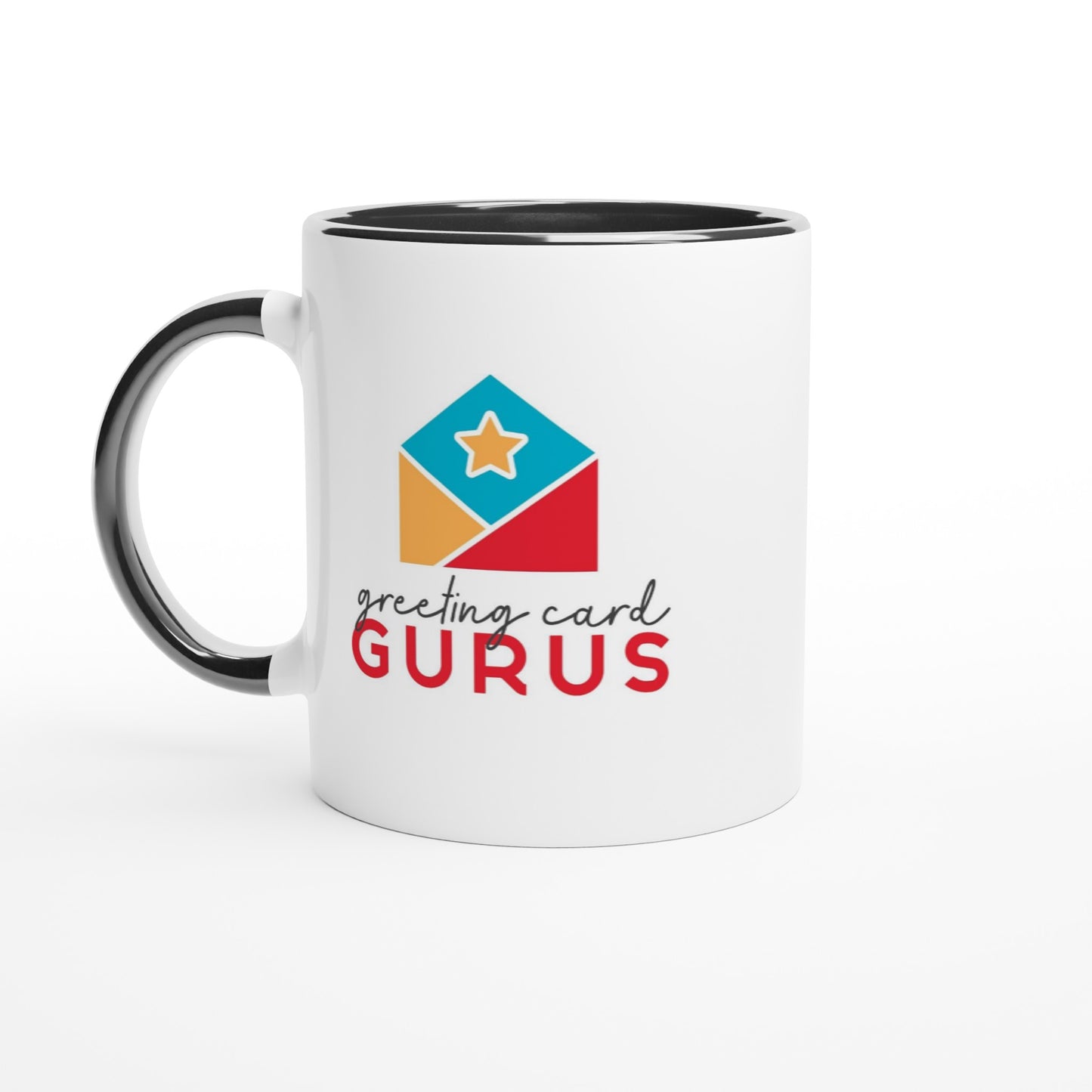 White 11oz Ceramic Mug with Color Inside
